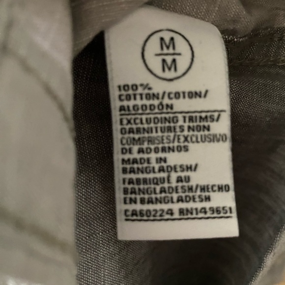 NWT Joe’s Jeans men’s grey, button down shirt. Size M - Picture 6 of 7